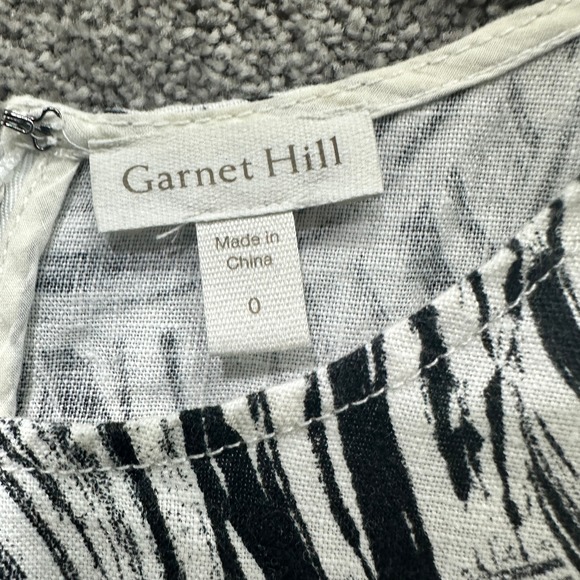 Garnet Hill Harborside 100% Linen Fringe A Line Dress Women 0‎ Coastal Beach - Picture 9 of 12